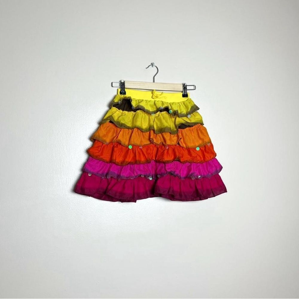 CLEAROUT! Girls’ Rainbow Children’s Place Ruffle Skirt Size 8 EUC
